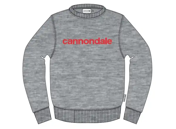 Cannondale Lifestyle Herren Sweatshirt langärmlig Heather Grey/Rally Red