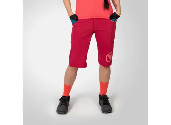 Endura SingleTrack Lite (Short Fit) Damenhose Berry