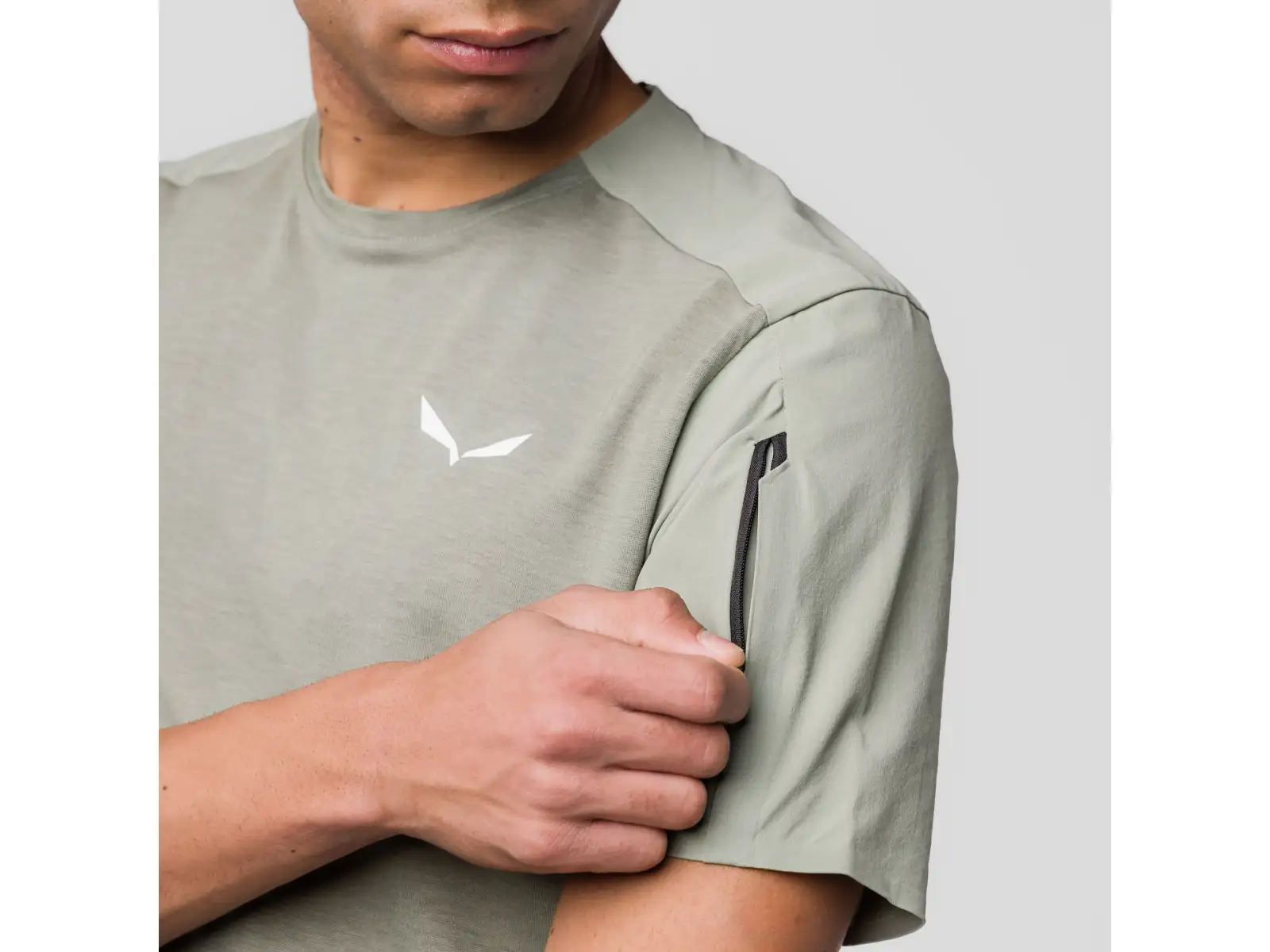 Salewa Puez AM Hyb Herren T-Shirt Kurzarm Shadow