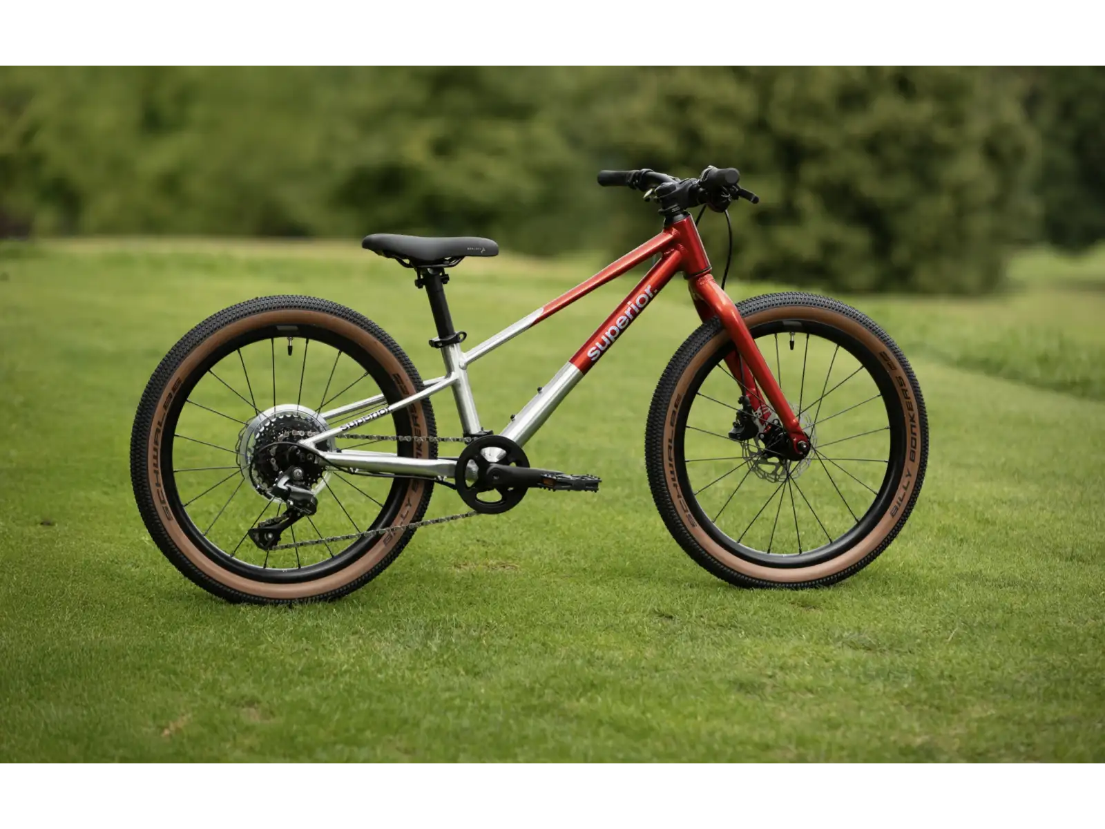 Superior TEAM 20 Kinderfahrrad Gloss Brushed Alu / Red