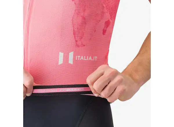 Castelli Giro 108 Competizione 3 Herren-Trikot Kurzarm Rosa Giro