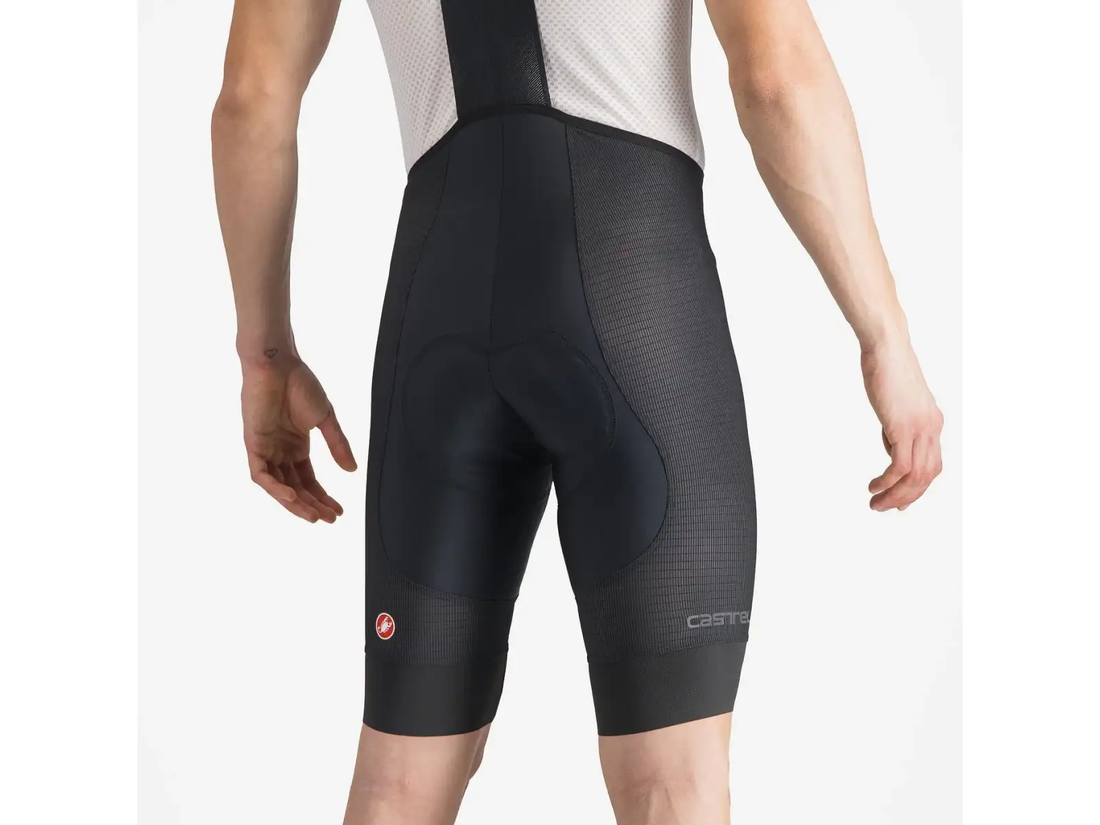 Castelli A/C Herren-Shorts mit Einsatz und Trägern Black