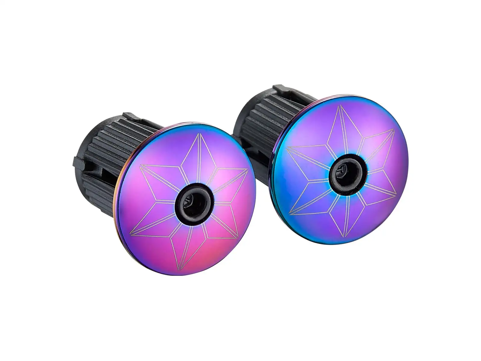 Supacaz Super Sticky Kush Star Fade Lenkerband Oil Slick/Oil Slick plugs