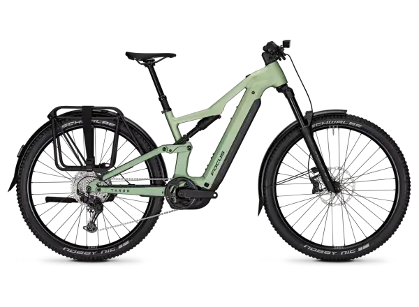 Focus THRON 7 EQP 800Wh vollgefedertes E-Bike Mintgrey / Artichokegreen