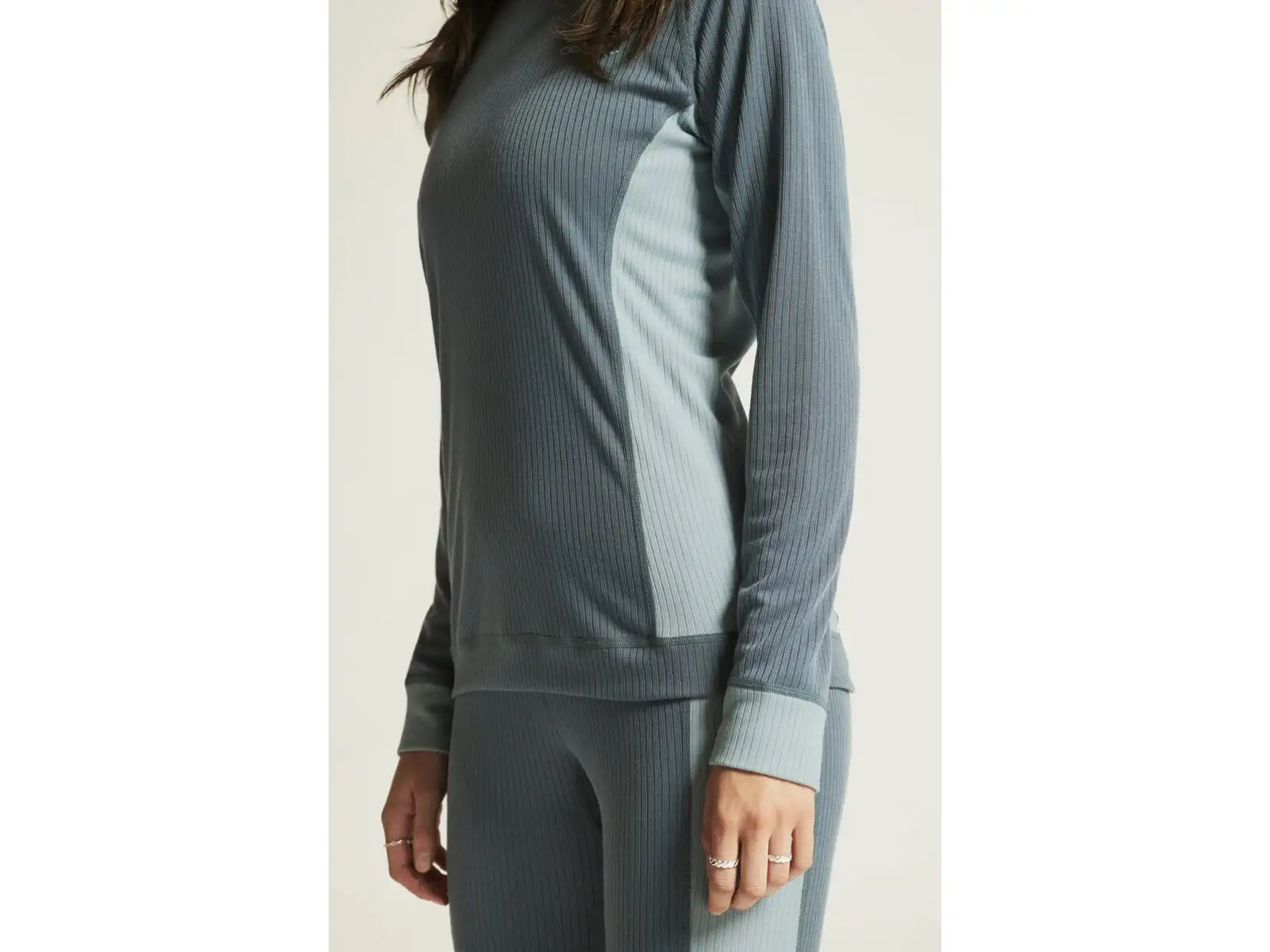 Craft Core Dry Baselayer Damen Set Langarmshirt+Hose blau