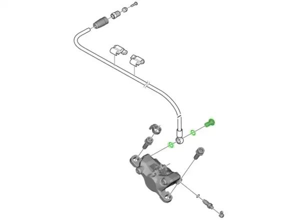 Shimano BR-M8100/BR-M7100 Befestigungsschraube der Bremsleitung
