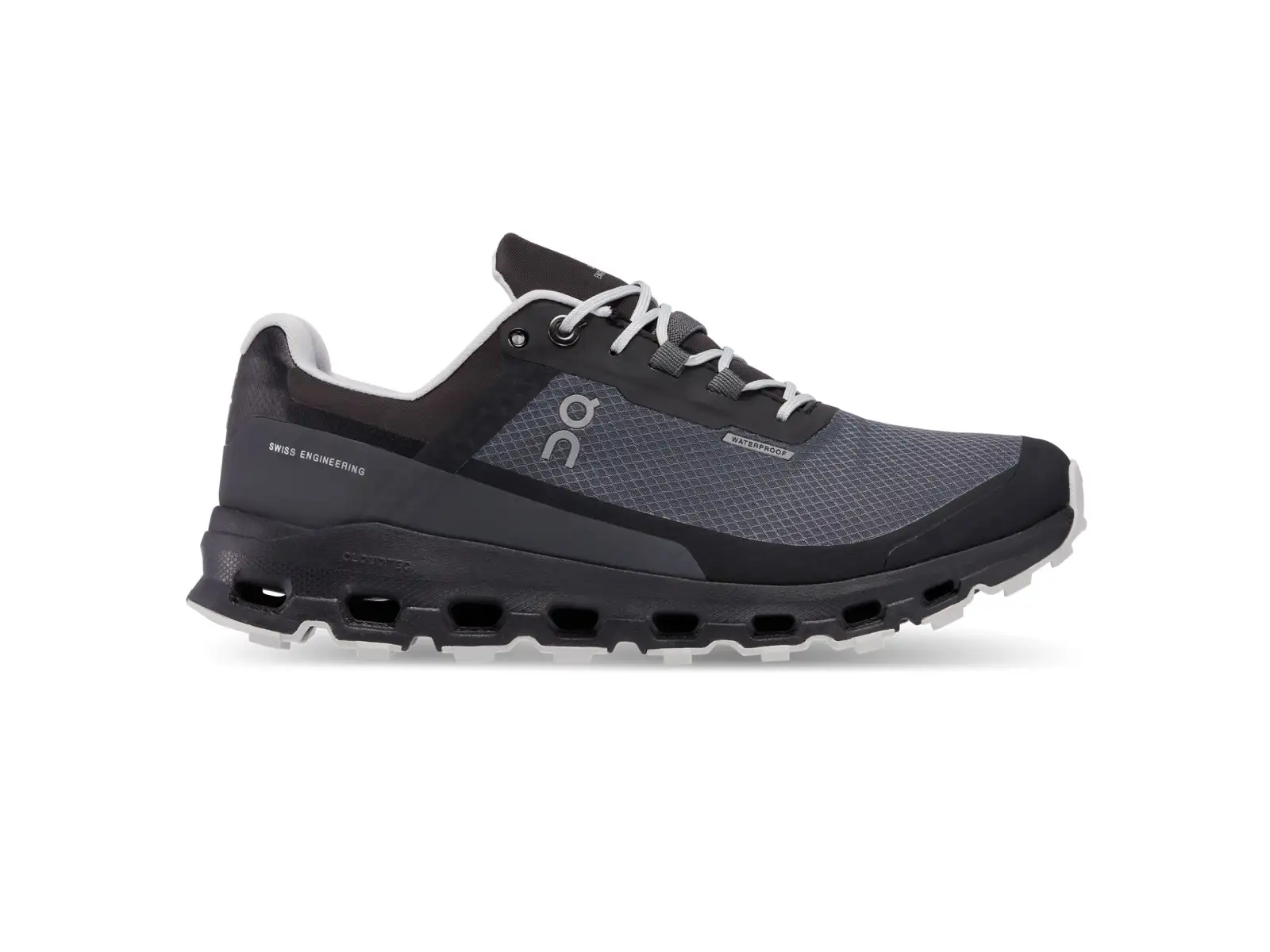 On Cloudvista Waterproof Damen-Trailrunning-Schuhe Eclipse/Black