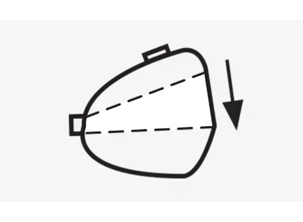Topeak Wedge Pack II Satteltasche 1,25/1,65 l Schwarz, Größe L