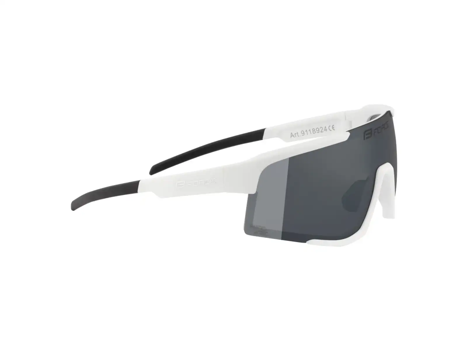 Force Zenith Fahrradbrille weiß/schwarz verspiegeltes Glas