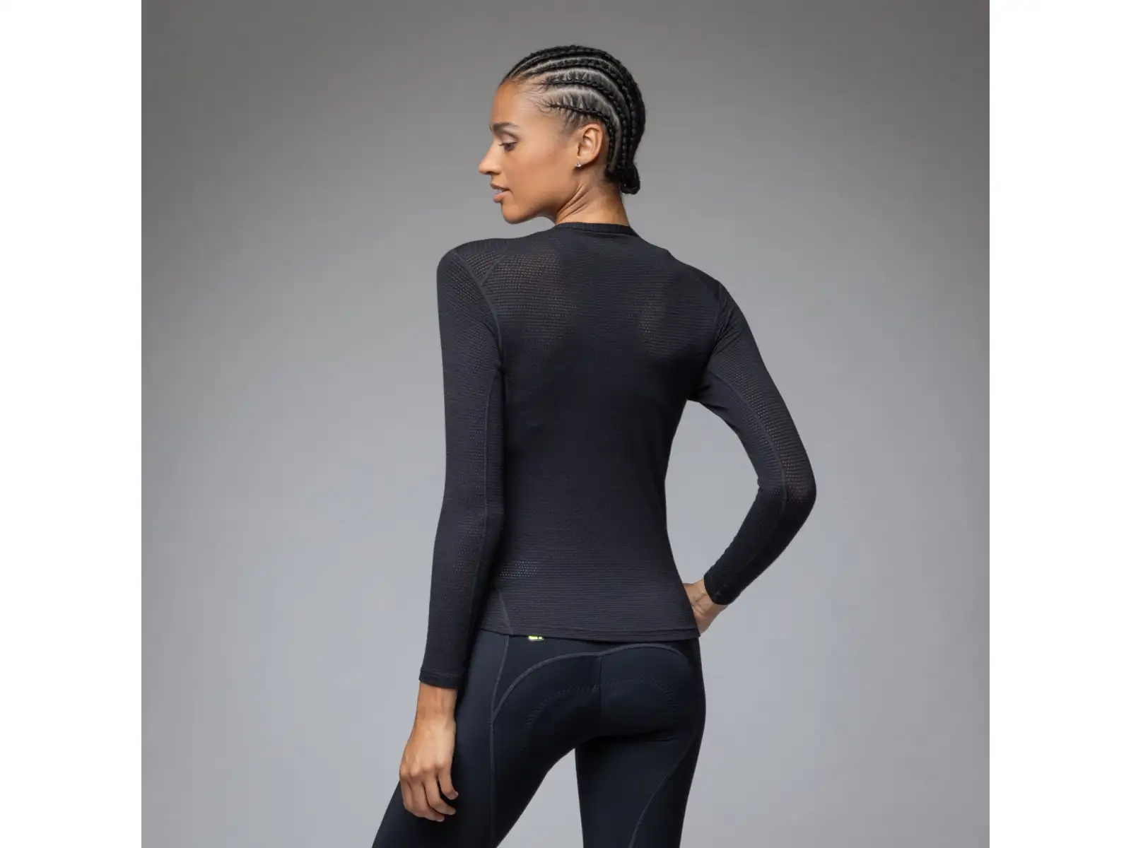 Alé Intimo Merino Damen Unterhemd Langarm Black