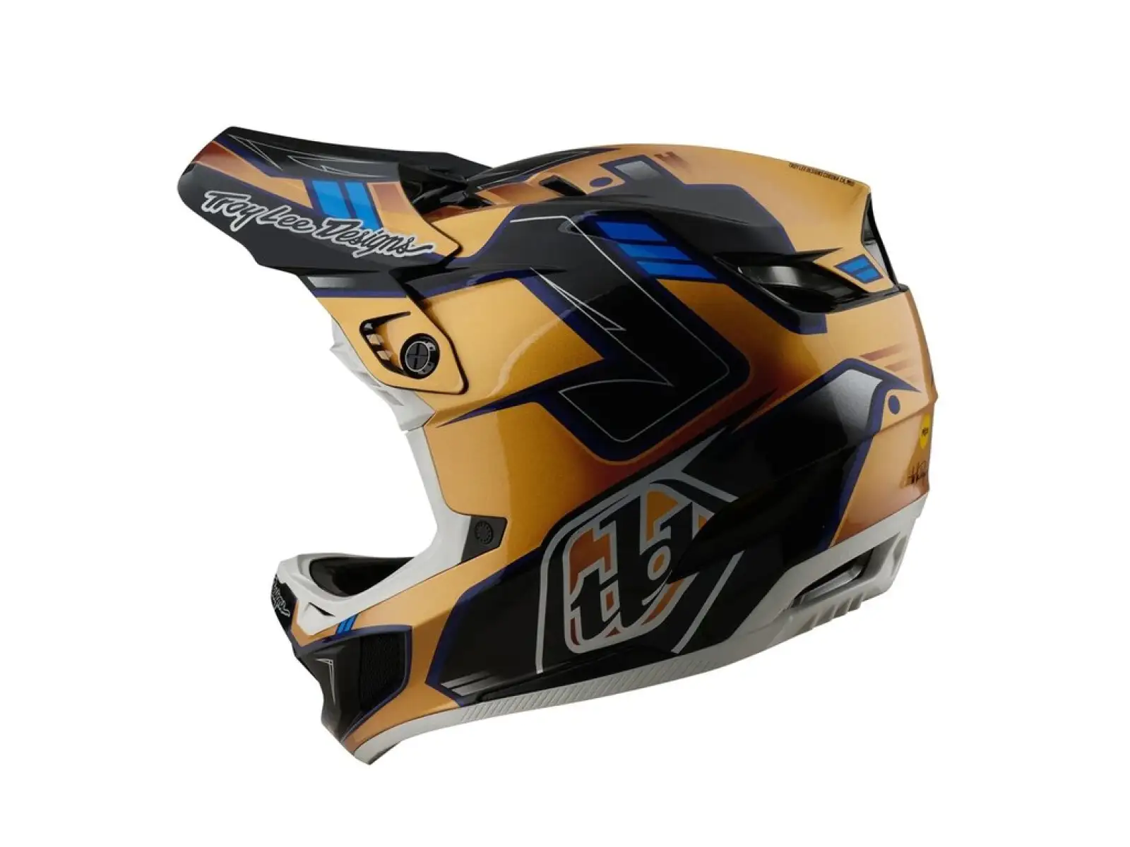Troy Lee Designs D4 Composite Integralhelm Royalty Black/Gold