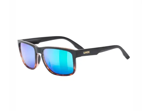 Uvex Poise Sonnenbrille Black-demi matt/Mirror Green