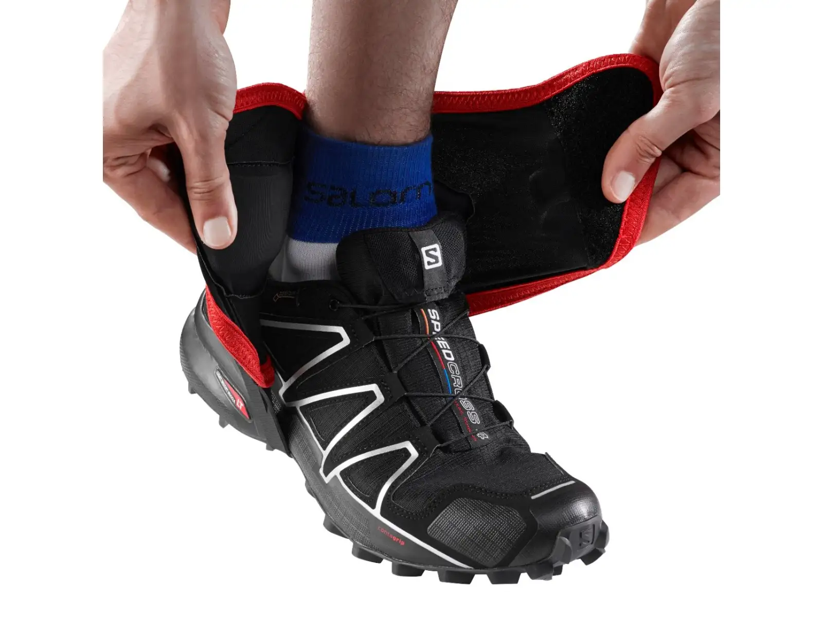 Salomon Trail Gaiters High hohe Gamaschen für Schuhe Black