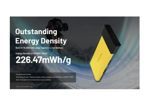 Powerbank Nitecore SUMMIT 10000, USB-C, 10000 mAh