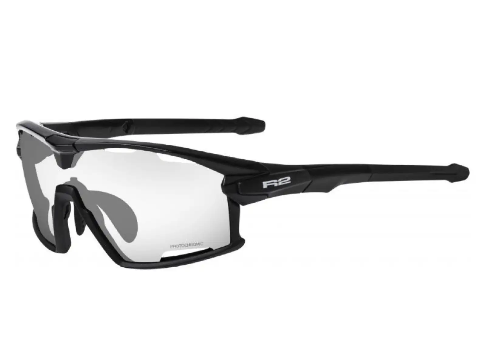 R2 Rocket Brille glänzend schwarz/fotochromatisch grau