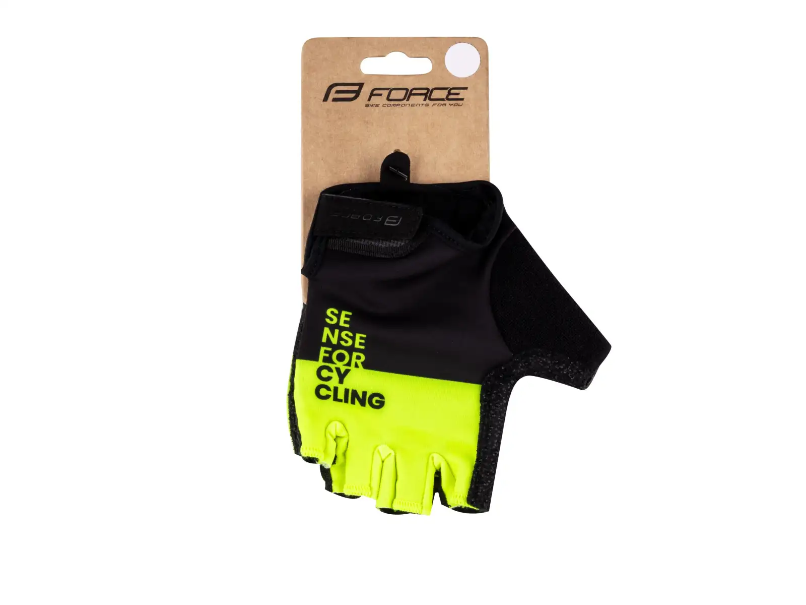 Force Fine kurze Handschuhe schwarz/Fluo