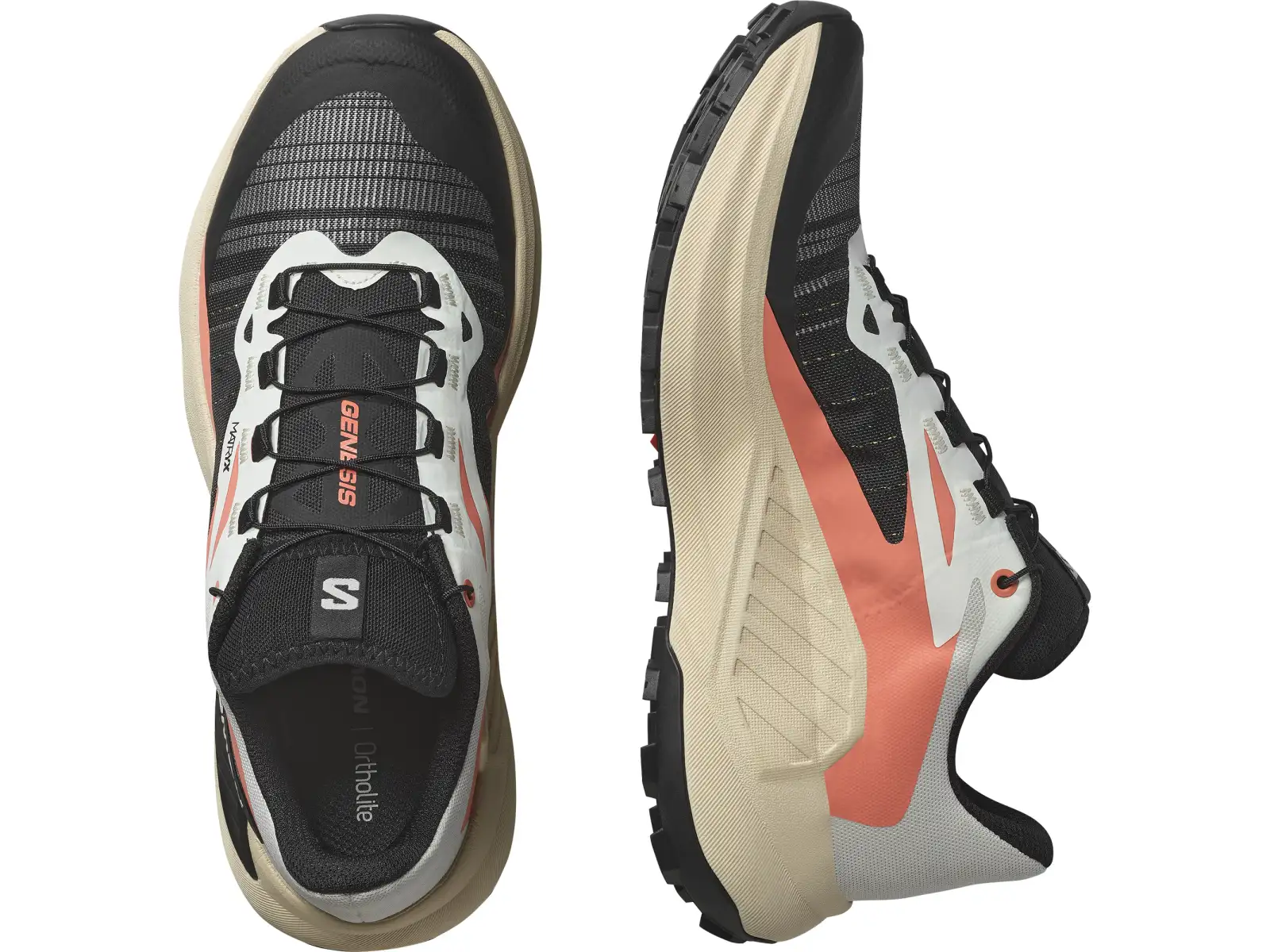 Salomon Genesis Damenlaufschuhe Fusion Coral/Tender Peach/Black