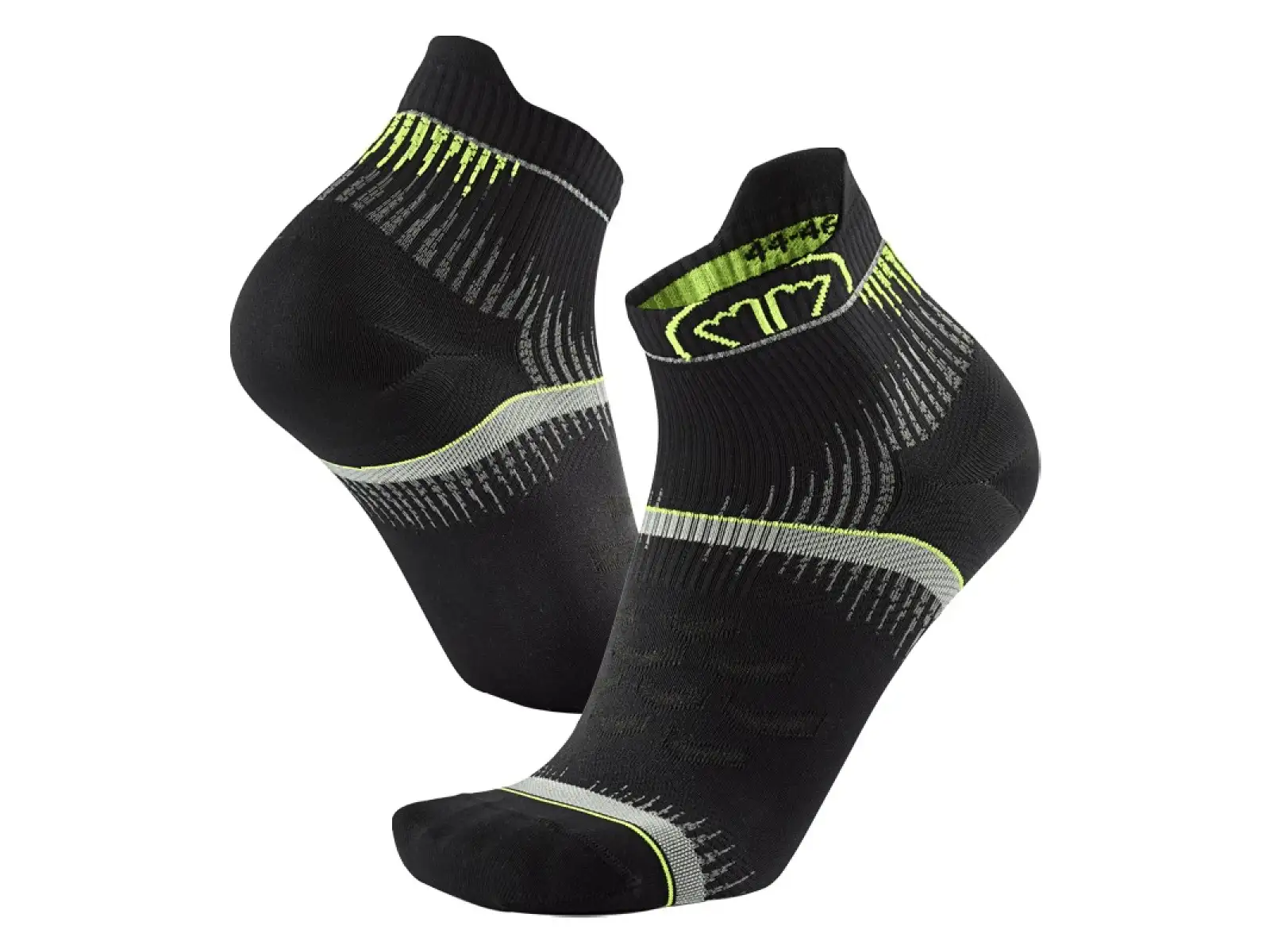Sidas Run Ultra Socken Schwarz/Gelb