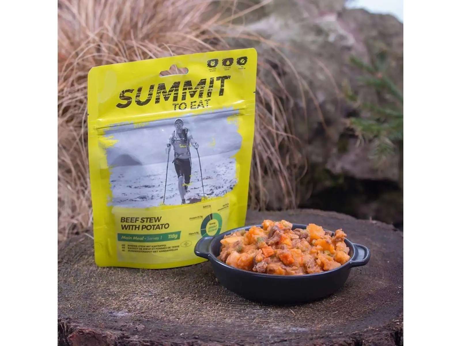Summit To Eat dehydriertes Essen Geschmortes Rindfleisch in eigenem Saft mit Kartoffeln 190 g