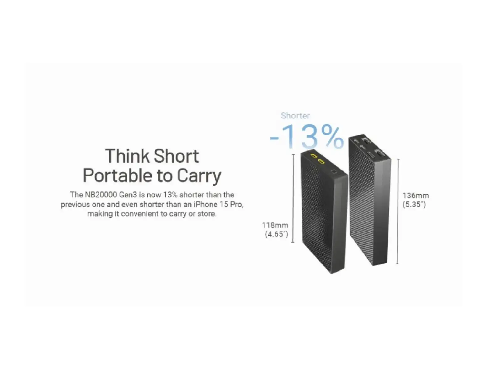 Powerbank Nitecore NB20000 Gen3 leistungsstark