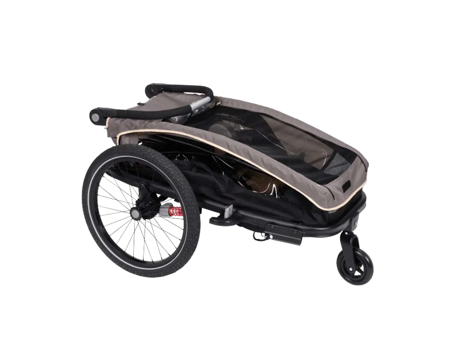 XLC MONOs BS-C09 Kinderanhänger 20" grau/beige/anthrazit