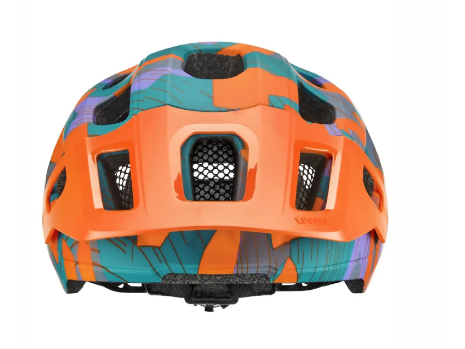 Uvex React Jr. Kinderhelm Papaya/Camo Matt