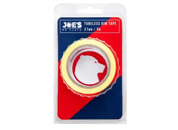 Joes Tubeless Gelbes Felgenband 9 m x 21 mm - Schlauchloses Felgenband