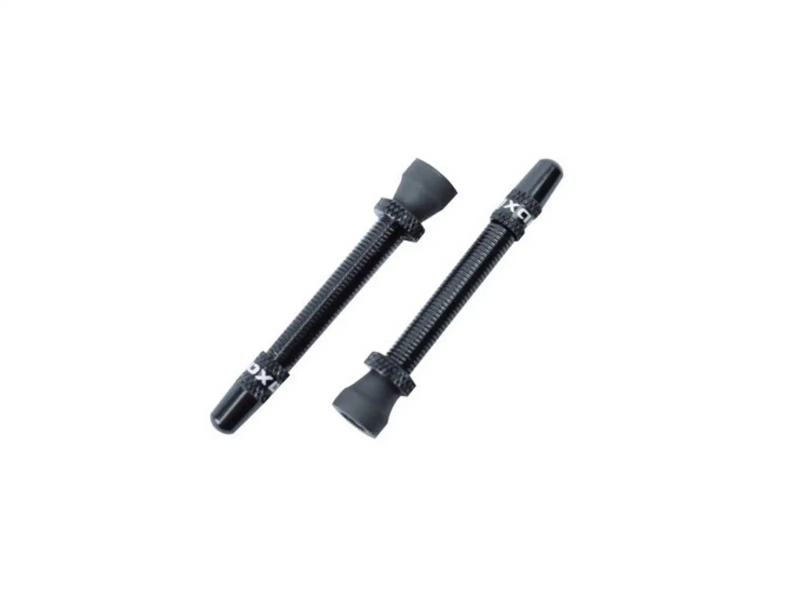 Quaxar TCS Speichenventile 45 mm 2 Stück Schwarz