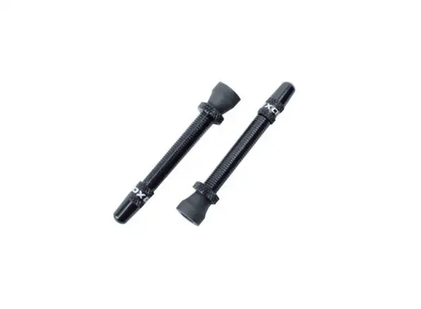 Quaxar TCS Speichenventile 45 mm 2 Stück Schwarz
