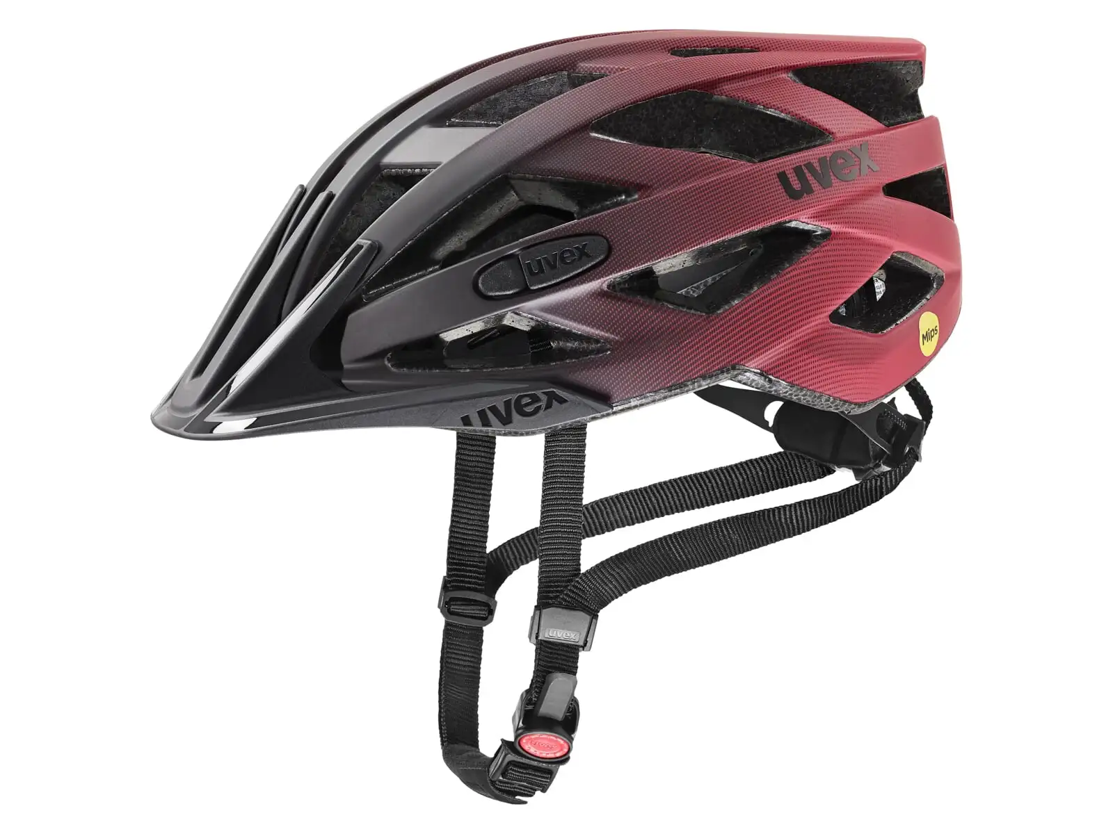 Uvex I-VO CC MIPS Helm Black/Red Matt
