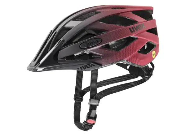 Uvex I-VO CC MIPS Helm Black/Red Matt