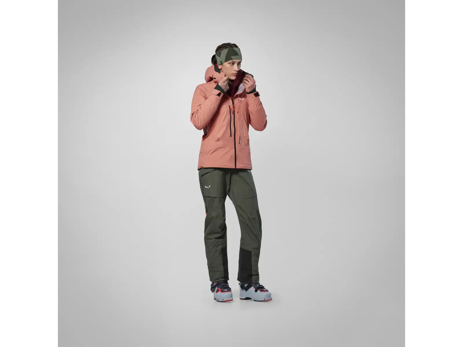 Salewa Sella 3L Powertex Damenjacke Desert Pink