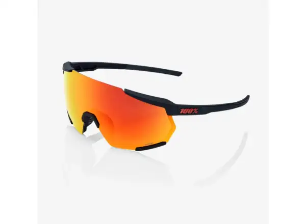 100% Racatrap 3.0 Brille Soft Tact Black/HiPER Red Multilayer Mirror Lens