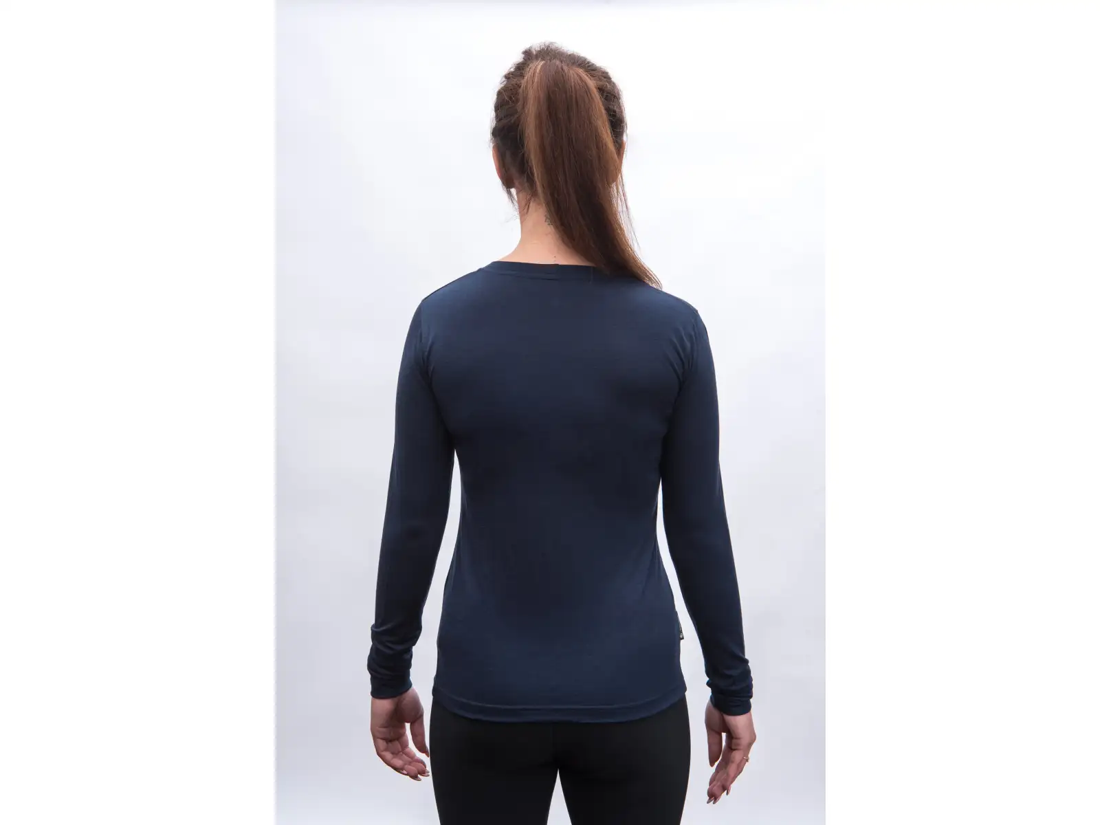 Sensor Merino Active Songbirds Damen Langarmshirt Deep Blue