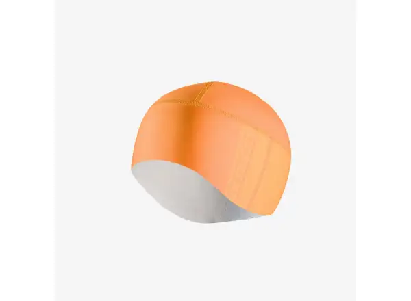 Castelli Pro Thermal 2 Skully Herrenmütze in lebendigem Orange.