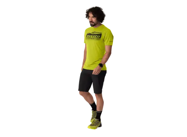Dynafit Transalper Graphic Herren T-Shirt kurzer Ärmel Golden Lime