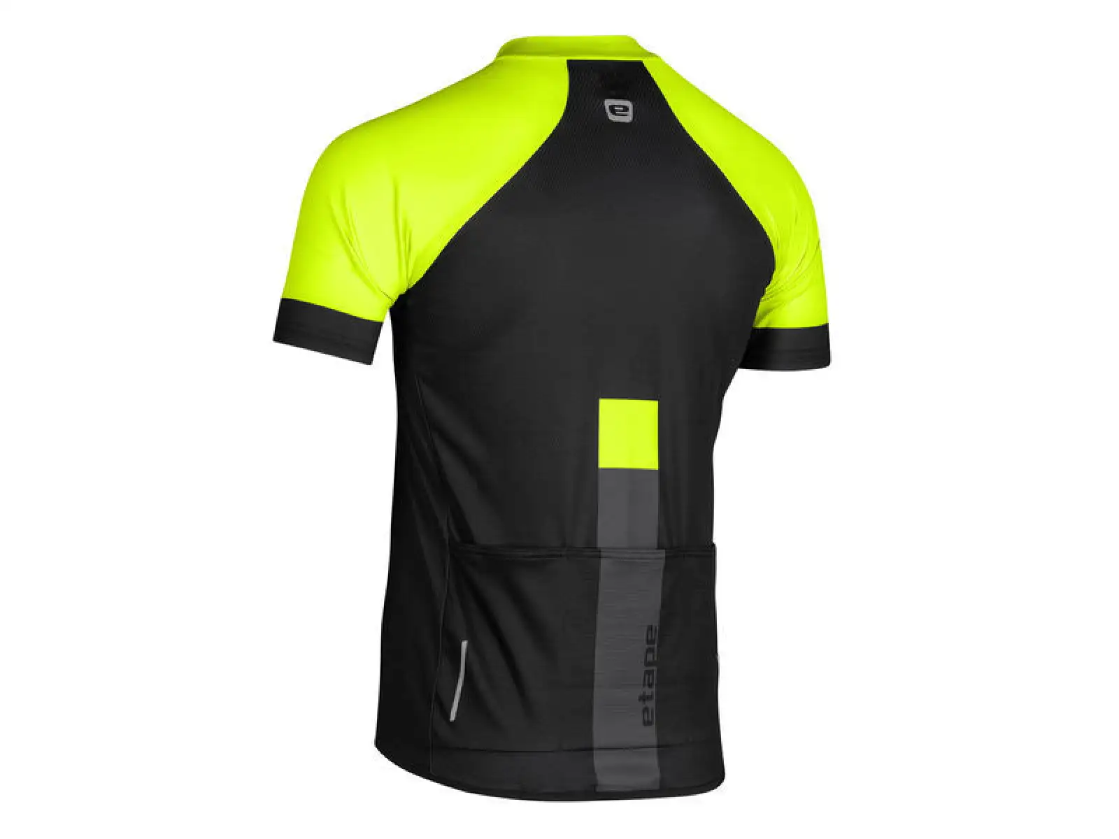 Etape Cube Herren-Trikot Kurzarm schwarz/gelb fluo