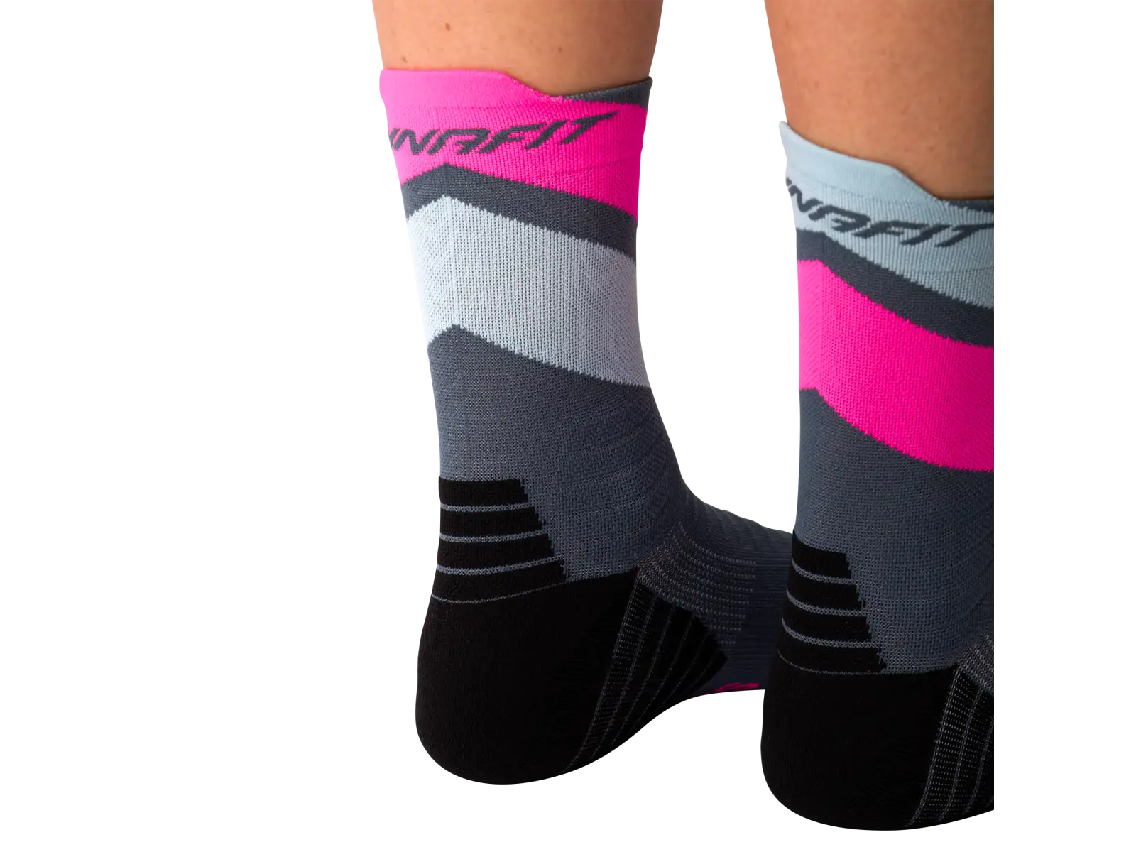 Dynafit Ultra Mid Laufsocken Cinder/Pink Glo