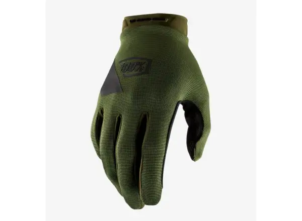 100% Ridecamp Herren-Handschuhe Armee Grün/Schwarz