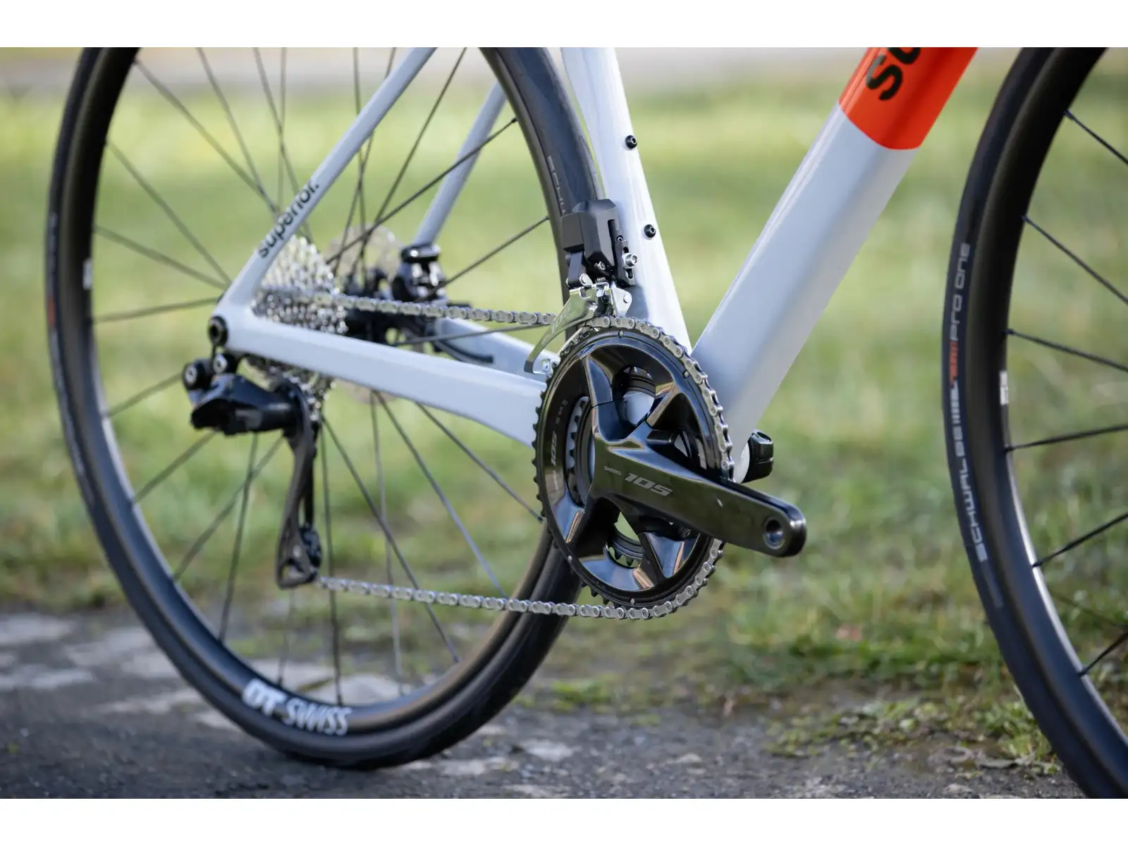 Superior XR 9.5 GF Rennrad Gloss Grey/Red