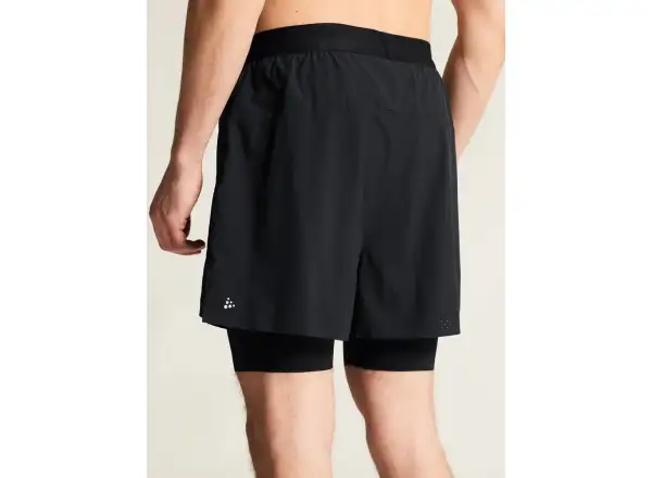 Craft Hypervent 2-in-1 Herren Laufshorts schwarz