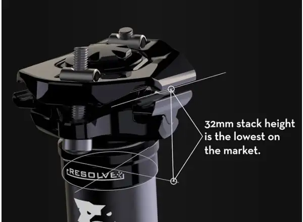 Wolf Tooth Resolve Teleskop-Sattelstütze 160 mm/31,6 mm/423 mm