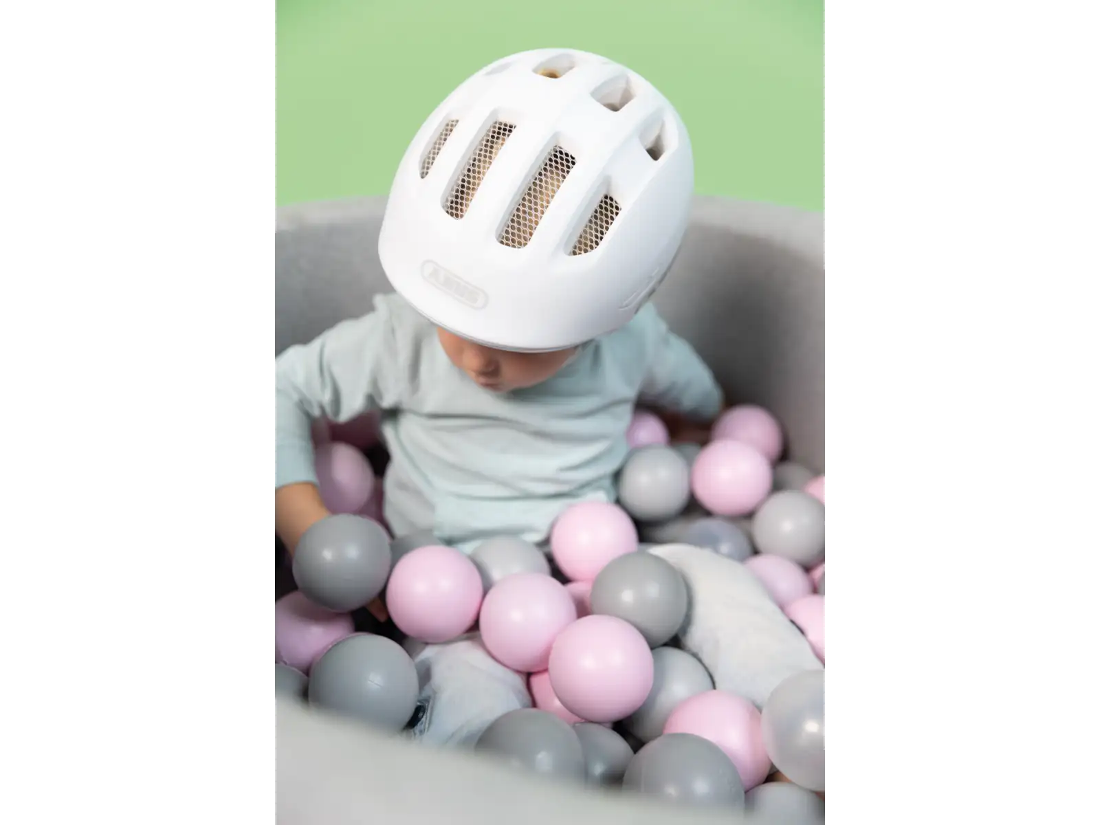 Abus Smiley 3.0 Ace LED Kinderhelm Pure White