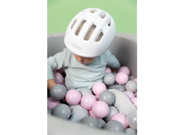 Abus Smiley 3.0 Ace LED Kinderhelm Pure White