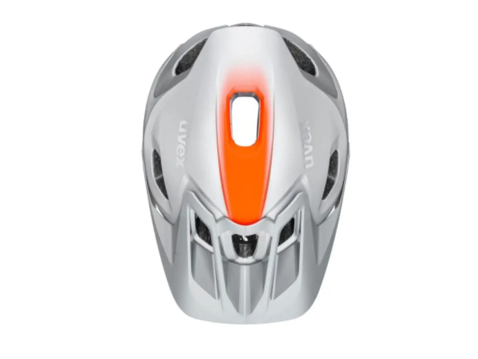 Uvex Quatro Integral MTB Helm Silver/Orange Matt