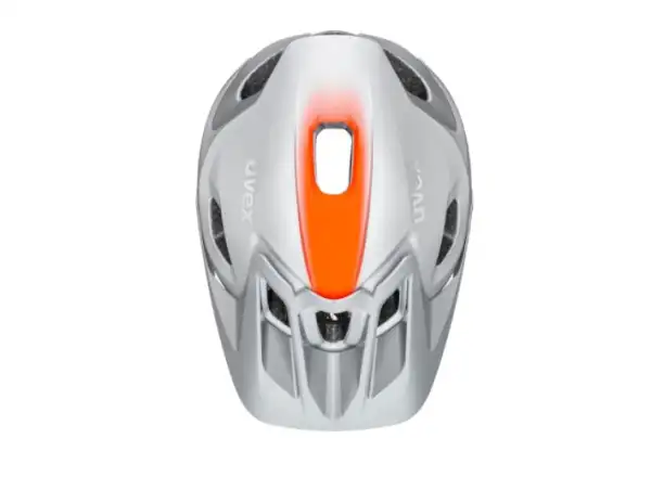 Uvex Quatro Integral MTB Helm Silver/Orange Matt