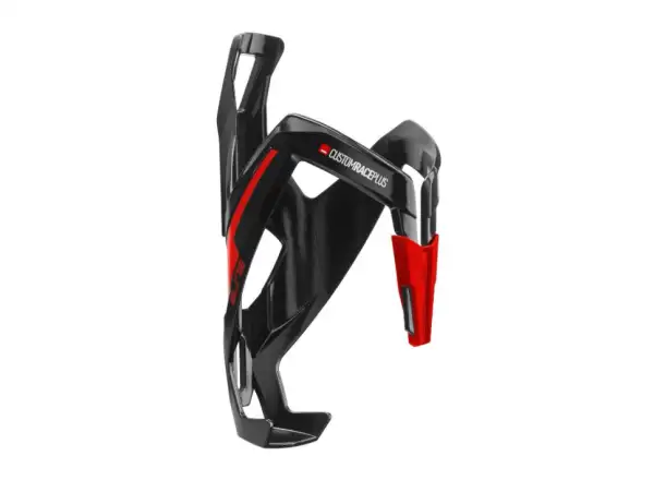 Elite Custom Race Plus Flaschenhalter glänzend schwarz/rot