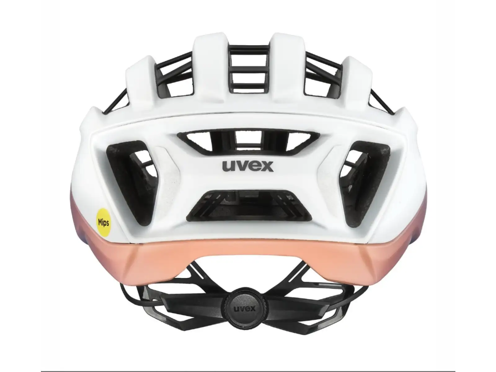 Uvex Surge Aero MIPS Rennradhelm White/Lila Apricot Matt