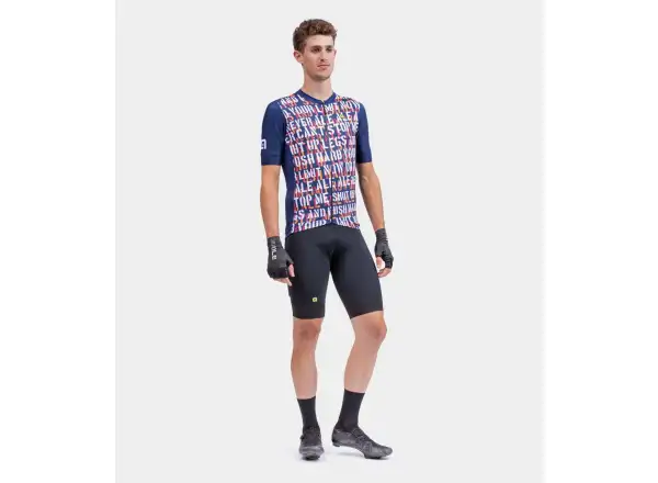 Fahrradtrikot Alé Solid Ride Herren kurzarm orange