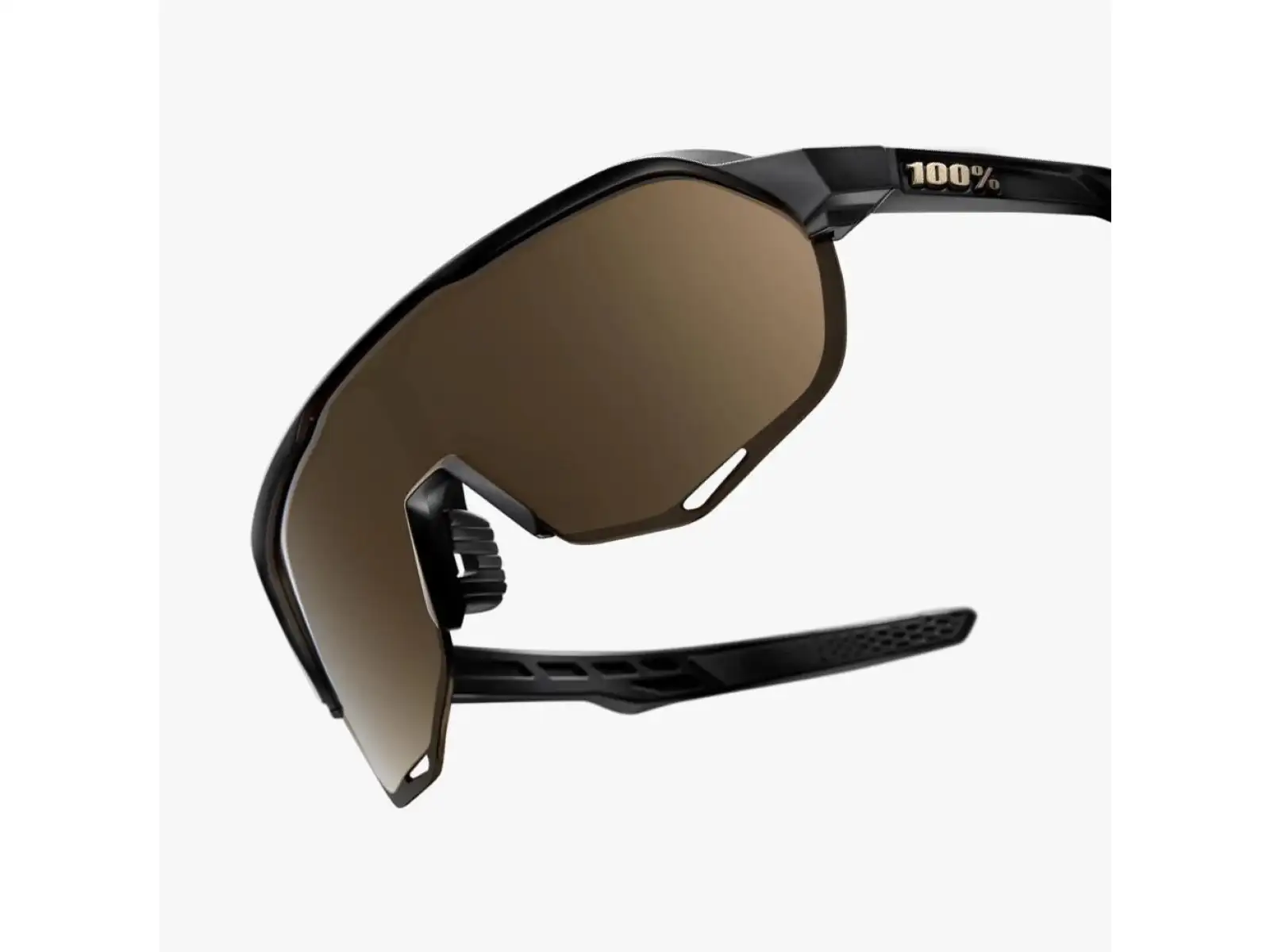 100% S2 Sportbrille Matte Black/Soft Gold